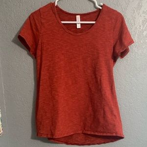 LuLaRoe red and black striped classic tee/ XS